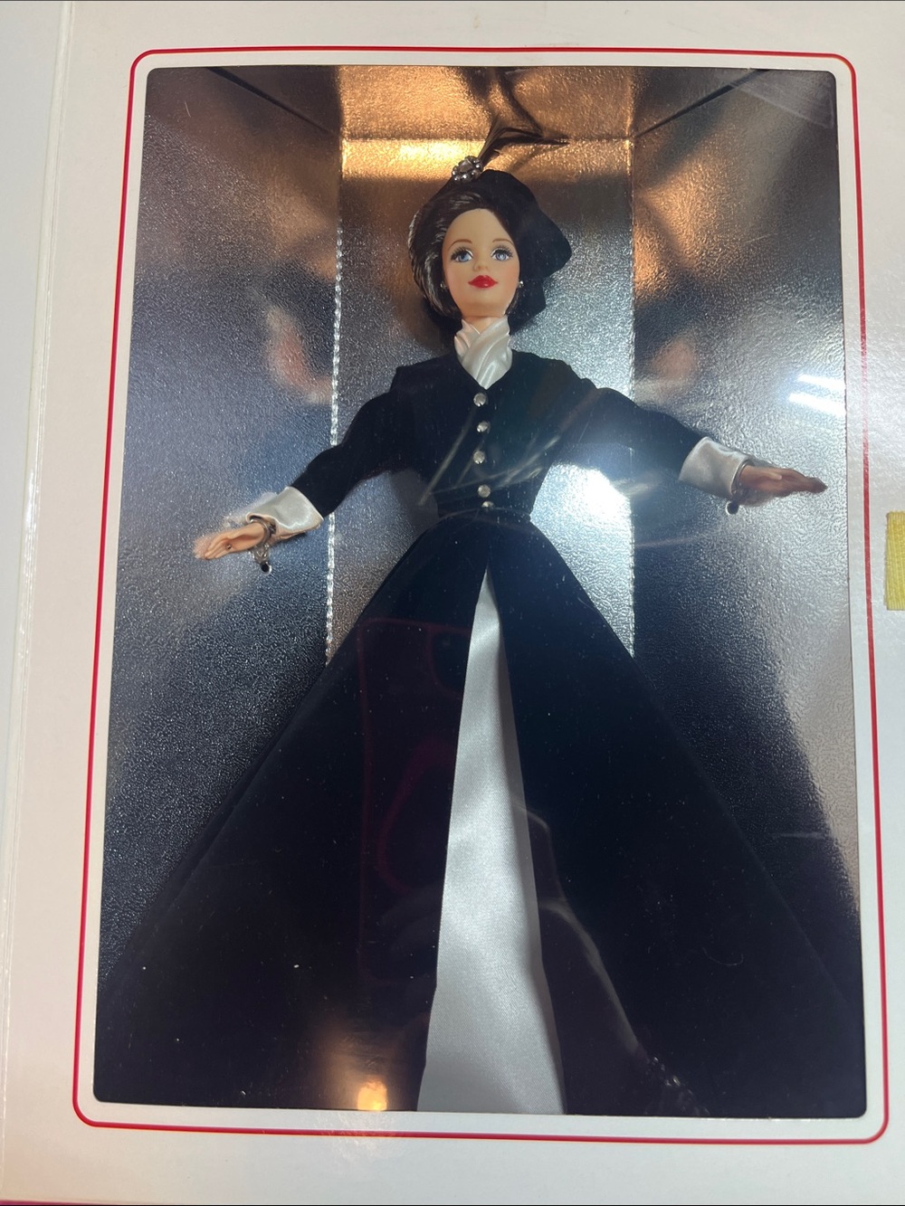 Barbie Black Maxi Evening Dress Illustration - Picture 5 of 9